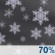 Tonight: Snow showers likely, mainly before midnight.  Cloudy, with a low around 31. Calm wind.  Chance of precipitation is 70%. Total nighttime snow accumulation of 1 to 2 inches possible. 