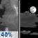 Tonight: A 40 percent chance of showers and thunderstorms before midnight.  Mostly cloudy, then gradually becoming mostly clear, with a low around 33. Northeast wind around 5 mph becoming calm. 