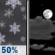 Wednesday Night: Chance Light Snow then Partly Cloudy