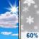 Friday: Mostly Sunny then Light Snow Likely