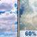 Wednesday: Mostly Cloudy then Showers And Thunderstorms Likely